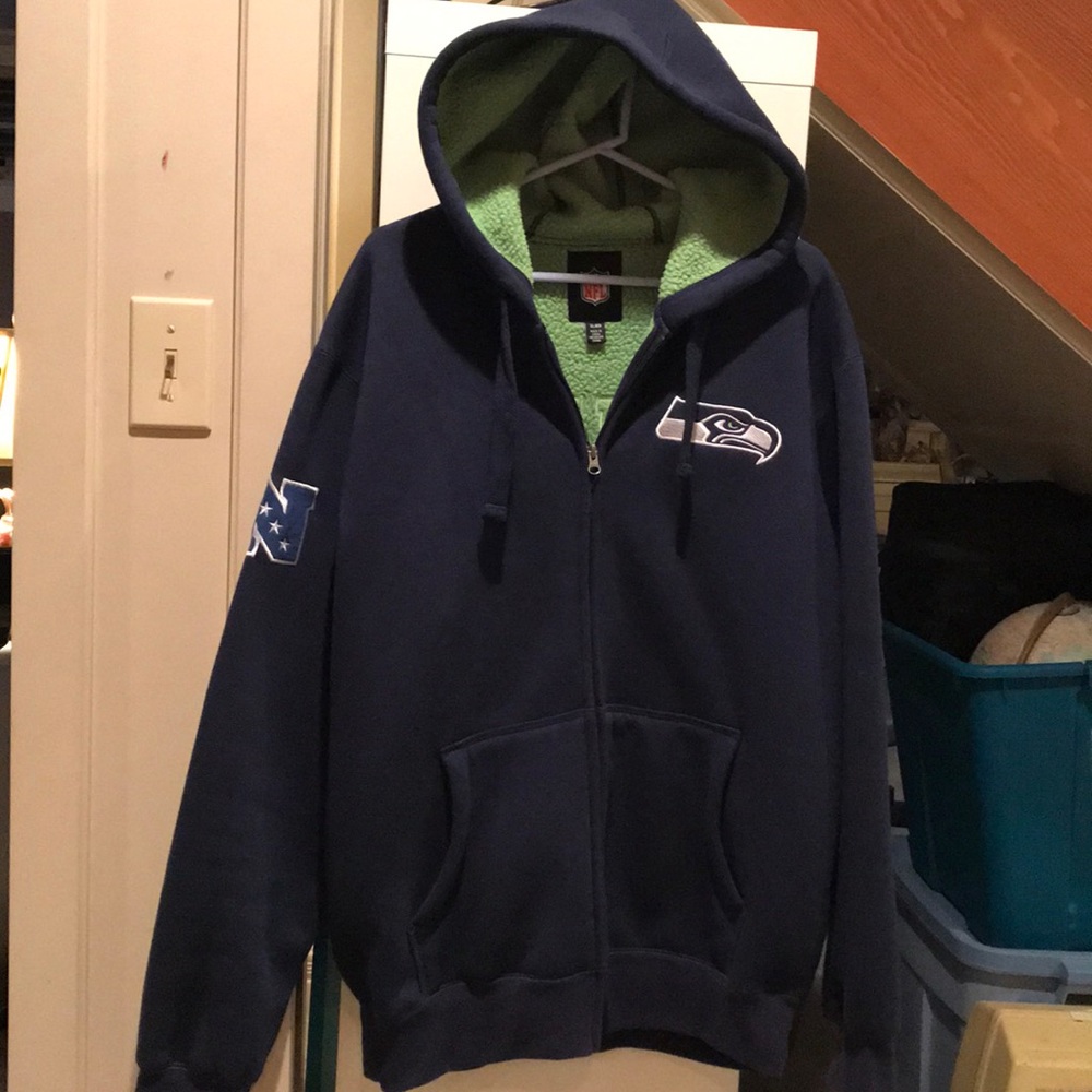 Men’s full zip Seahawks hoody